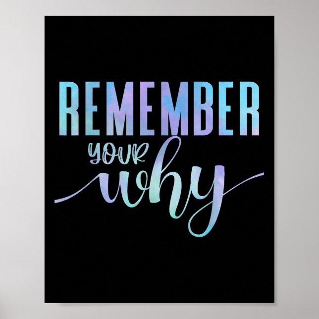 Remember Your Why Gym Motivation Fitness Insration Poster (Framsidan)