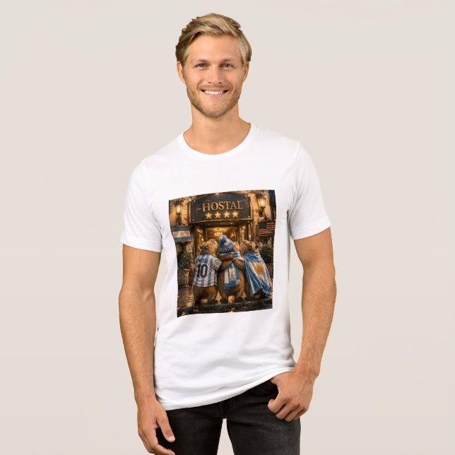 Remera Capibarras Viajeros buscando 4 estrella T Shirt (Framsida Full)