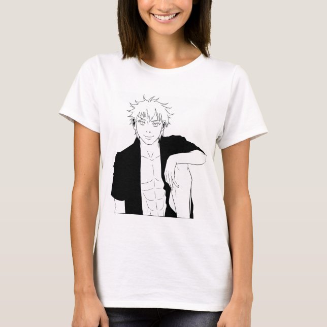 Remera Gojo Blanca T Shirt (Framsida)