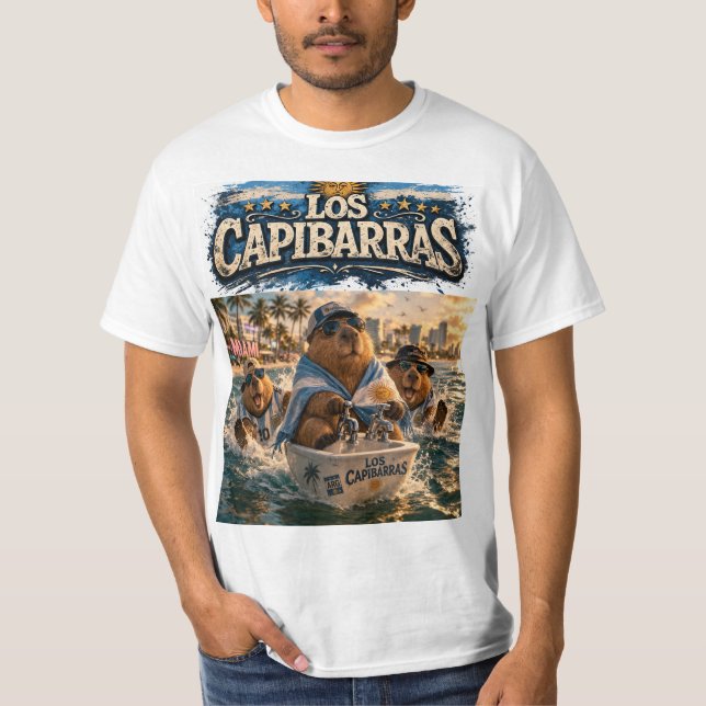 Remera Los Capibarras Viajeros Gasoleros T Shirt (Framsida)