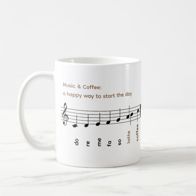 ReMi Fa så sent som kaffemusiken Lycklig-dagen Mug Kaffemugg (Vänster)