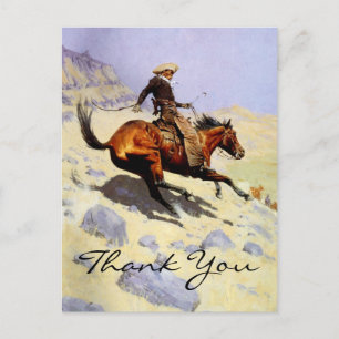 Remington är Cowboy Vykort