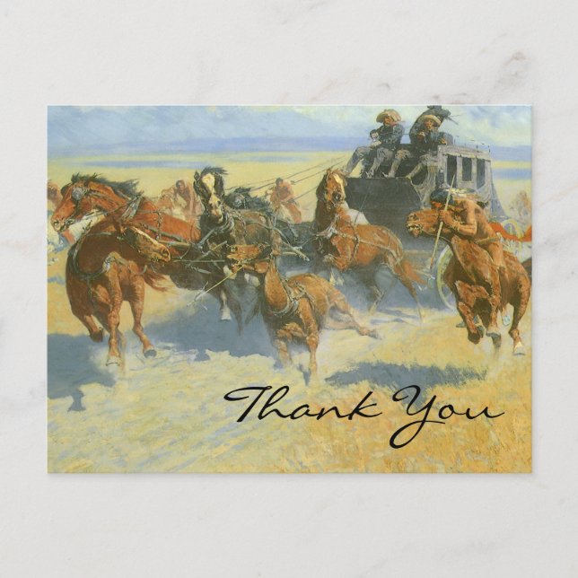 Remington är Downing the Nigh Leader Vykort (Framsida)