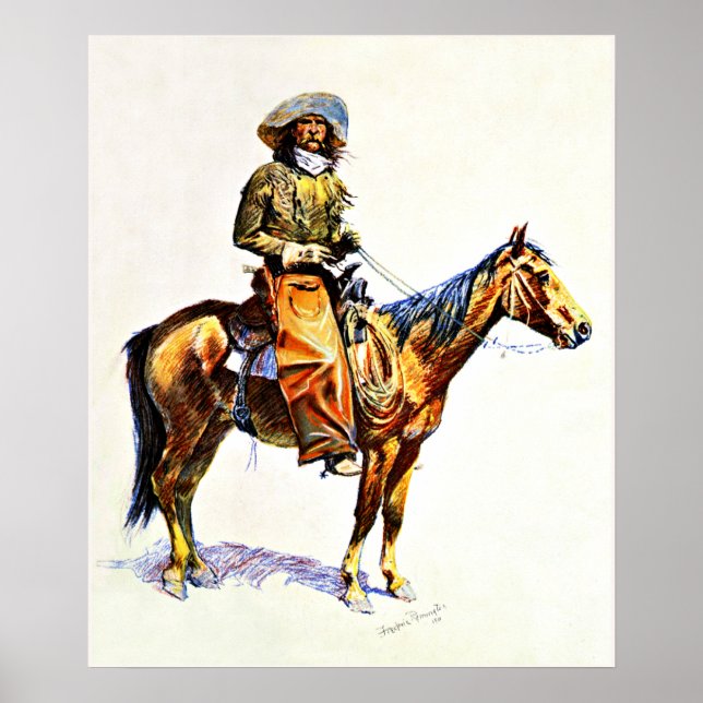 Remington - Arizona Cowboy, 1901 Poster (Framsidan)