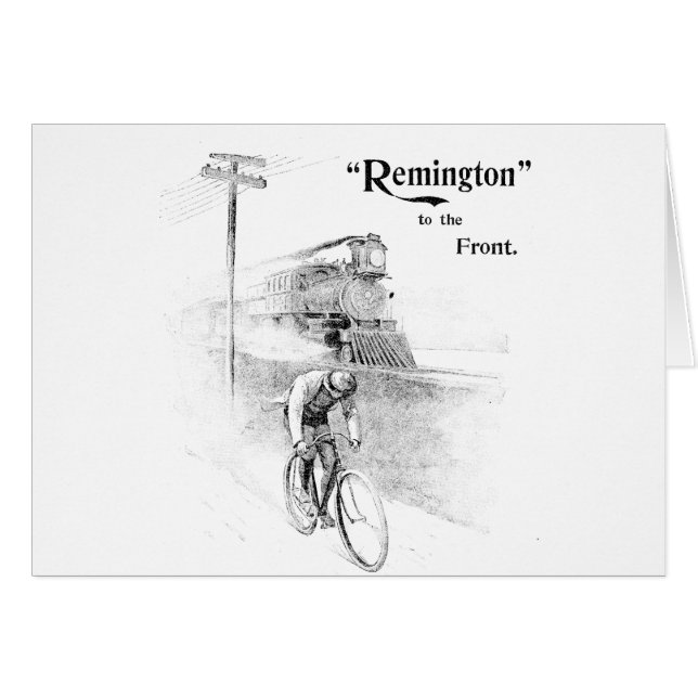 Remington Bicycles Hälsningskort (Framsidan Horizontal)