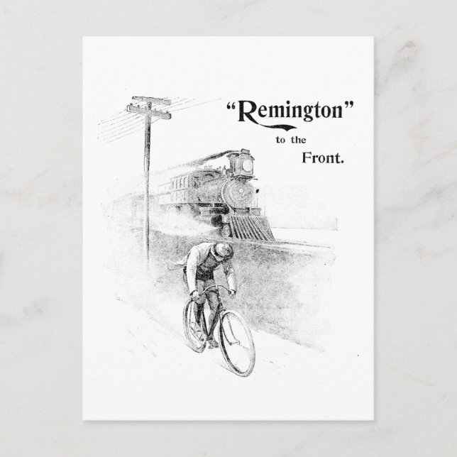 Remington Bicycles Vykort (Framsida)