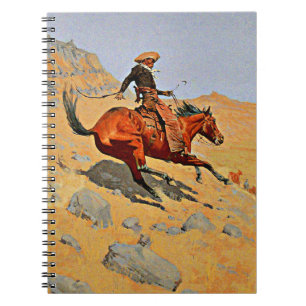 Remington - Cowboy, berömd-målning Anteckningsbok