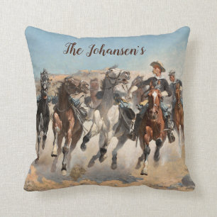 Remington Cowboy Southwest Western Pillow Kudde