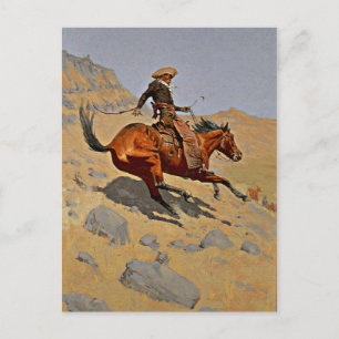 Remington - Cowboyen 1902 Vykort