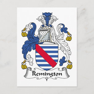 Remington Family Crest Vykort