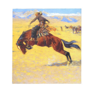 Remington Gammala västern Horse and Cowboy Anteckningsblock