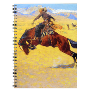 Remington Gammala västern Horse and Cowboy Anteckningsbok