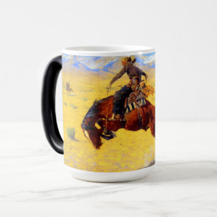Remington Gammala västern Horse and Cowboy Magisk Mugg