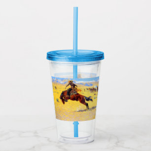 Remington Gammala västern Horse and Cowboy Take Away Mugg