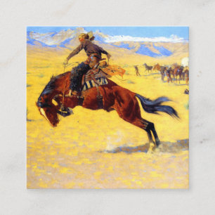 Remington Gammala västern Horse and Cowboy Tilläggskort