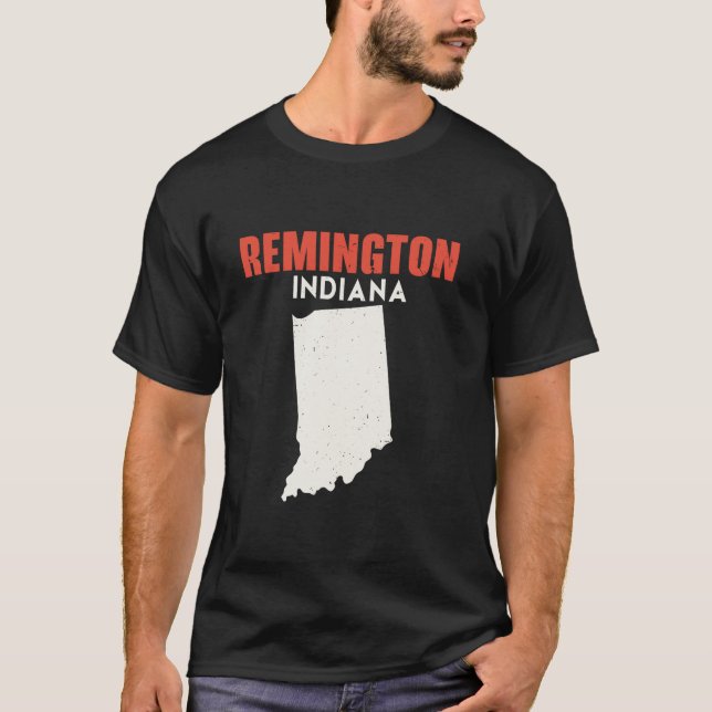 Remington Indiana, USA, USA, Travel Indiana T Shirt (Framsida)