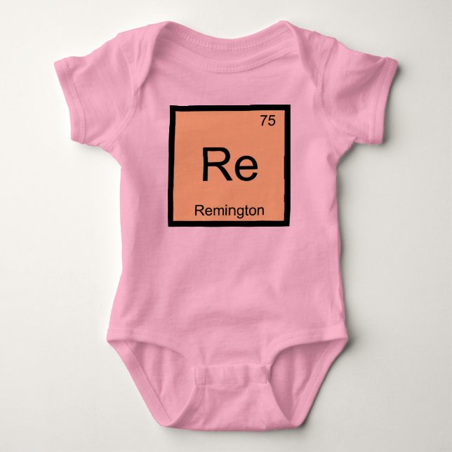 Remington Namn kemi Inslag Periodic Bord T-shirt (Framsida)