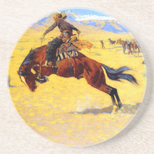 Remington Old West-häst och cowboy Underlägg