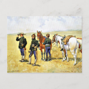 Remington - Scouting Party, cowboykonst Vykort