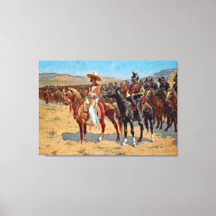 Remington the Mexican Major Painting Canvastryck
