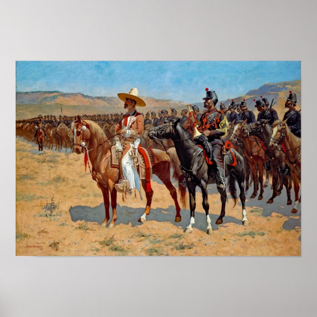 Remington the Mexican Major Painting Poster (Framsidan)