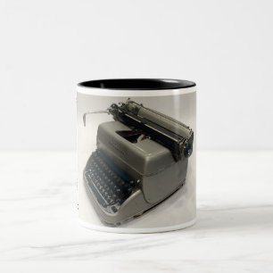 Remington Toppen-Riterskrivmaskin Två-Tonad Mugg