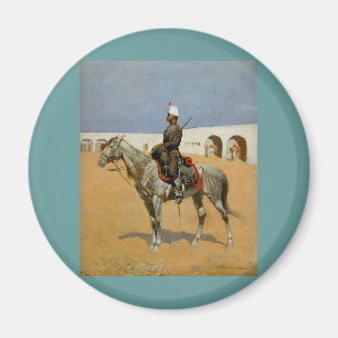 Remingtons Cavalryman av fodra, Mexico (1889) Magnet