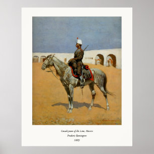 Remingtons Cavalryman of the Line, Mexiko (1889) Poster