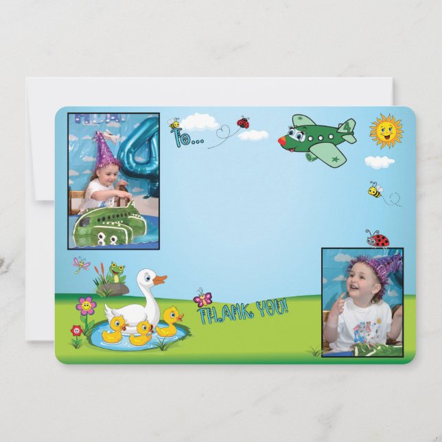 REMI'S 4E FÖDELSEDAGEN TACK DIG CARD (Baksida)