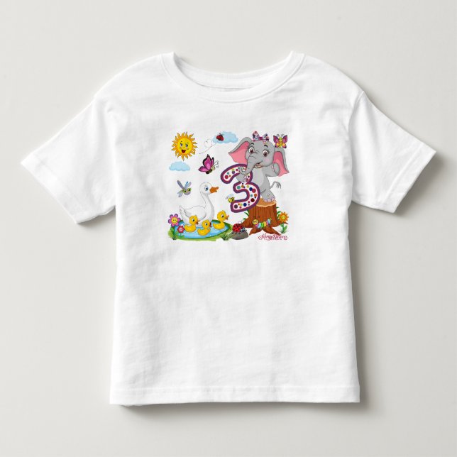 Remis tredje födelsedag t shirt (Framsida)