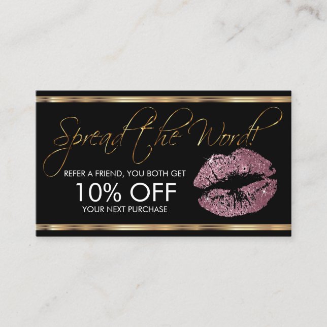 Remiss - affär för rosa rosglitterläppstift (Framsida)