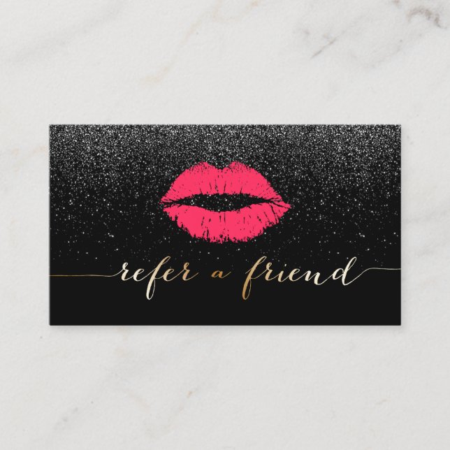 Remiss för glitter för svart för läppar för (Framsida)