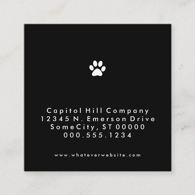 remisshusdjurtassen kvadrerar rabattkort (Framsida)