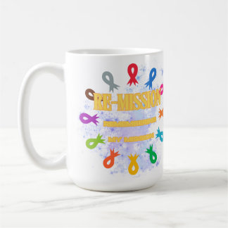 Remissionscancer rosett band kaffemugg