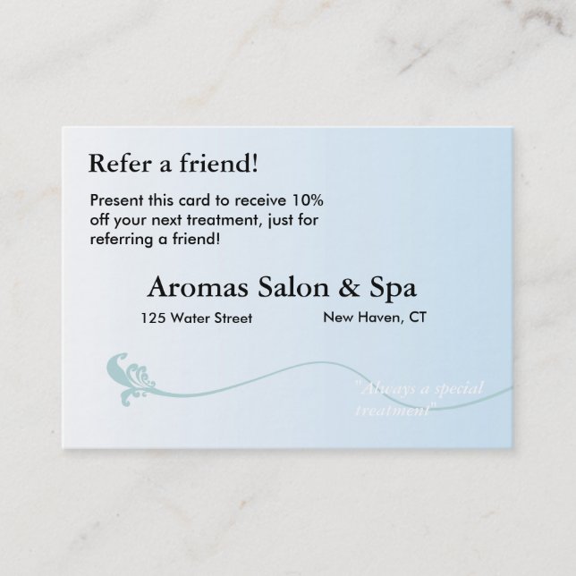 Remisskort med skuggad blåttbakgrund rabattkort (Framsida)