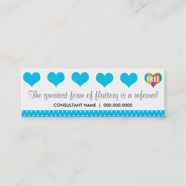 Remissstansmaskinkort Lojalitetskort (Framsida)