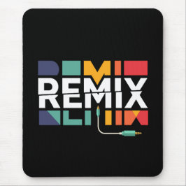 Remix-ljud | DJ-musik Retro geometrisk grafik Musmatta