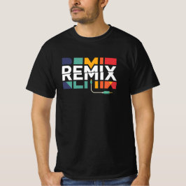 Remix-ljud | DJ-musik Retro geometrisk grafik T Shirt
