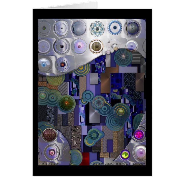 Remodern dröm- Abstractor Hälsningskort (Framsidan)
