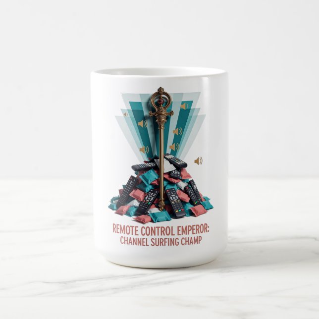 Remote Control Emperor T Shirt Kaffemugg (Center)