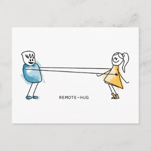 Remote-Hug Vykort