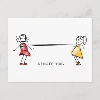 Remote-Hug Vykort