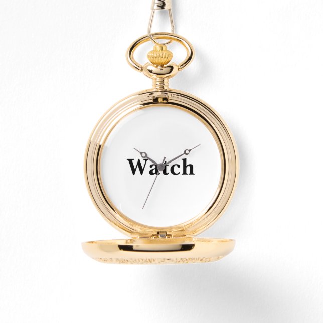 Remove This Text & Add Your Own Design Gold Armbandsur (Framsida)