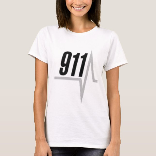 Remsa för 911 EKG T Shirt (Framsida)