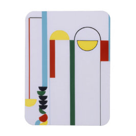 Remskt abstrakt magnet – färgrik design
