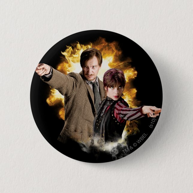 Remus Lupin och Nymphadora Tonks-Lupin Knapp (Framsida)