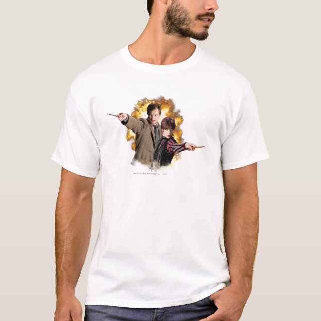 Remus Lupin och Nymphadora Tonks-Lupin Tee Shirt (Framsida)