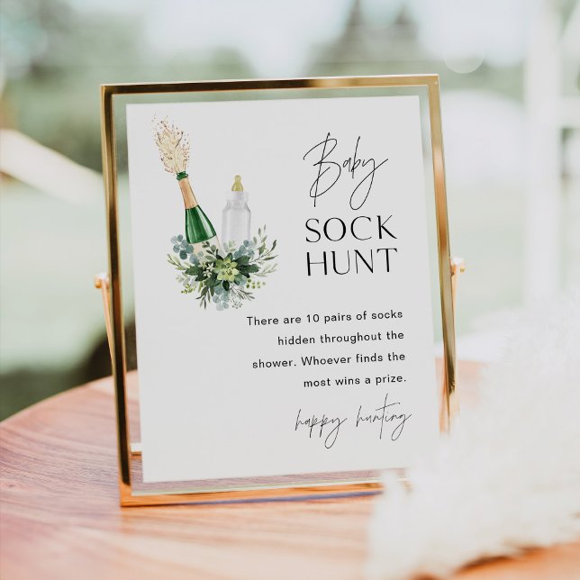 REMY Baby Sock Hunt Baby Shower Game Poster (Skapare uppladdad)