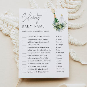 REMY-festen Baby Namn - Poppin Flaskor Inbjudningar