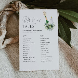 REMY Gamla fruar Tales Baby Shower Game Card